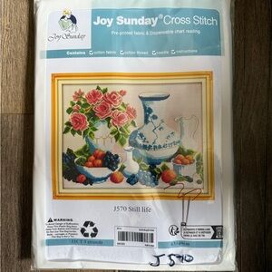 Joy Sunday Cross Stitch Kit - Floral and Fruit “Still Life” E
